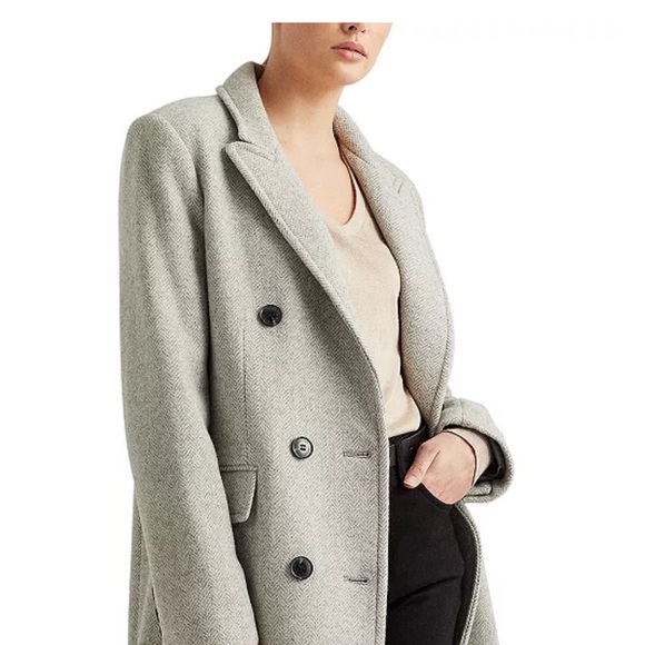 ⭐️ Ralph Lauren Herringbone Gray Blazer - Picture 3 of 11